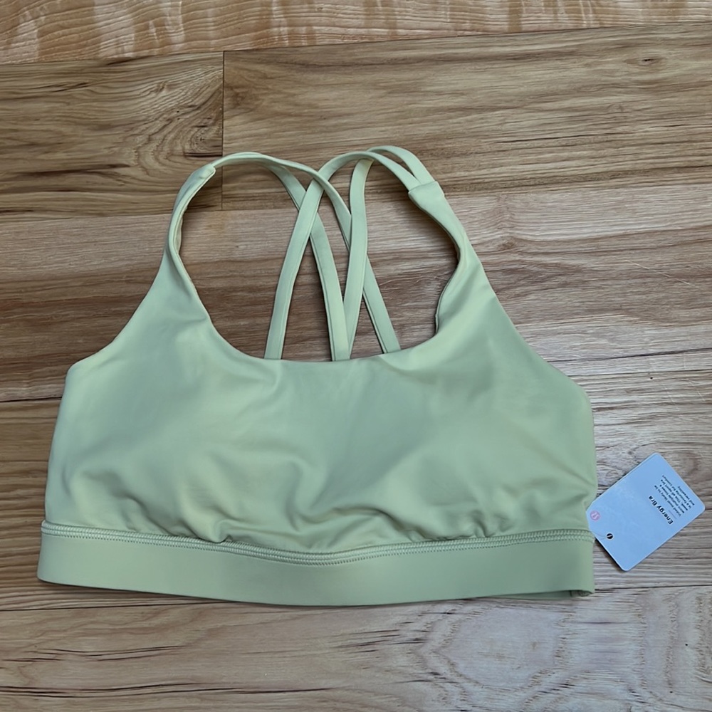 NWT lululemon Dew Green size 6 Energy Bra - Picture 8 of 8